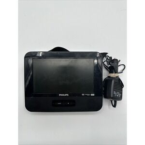 Philips PD7016/07 Black portable DVD player w/ Car Power Cord Works But READ